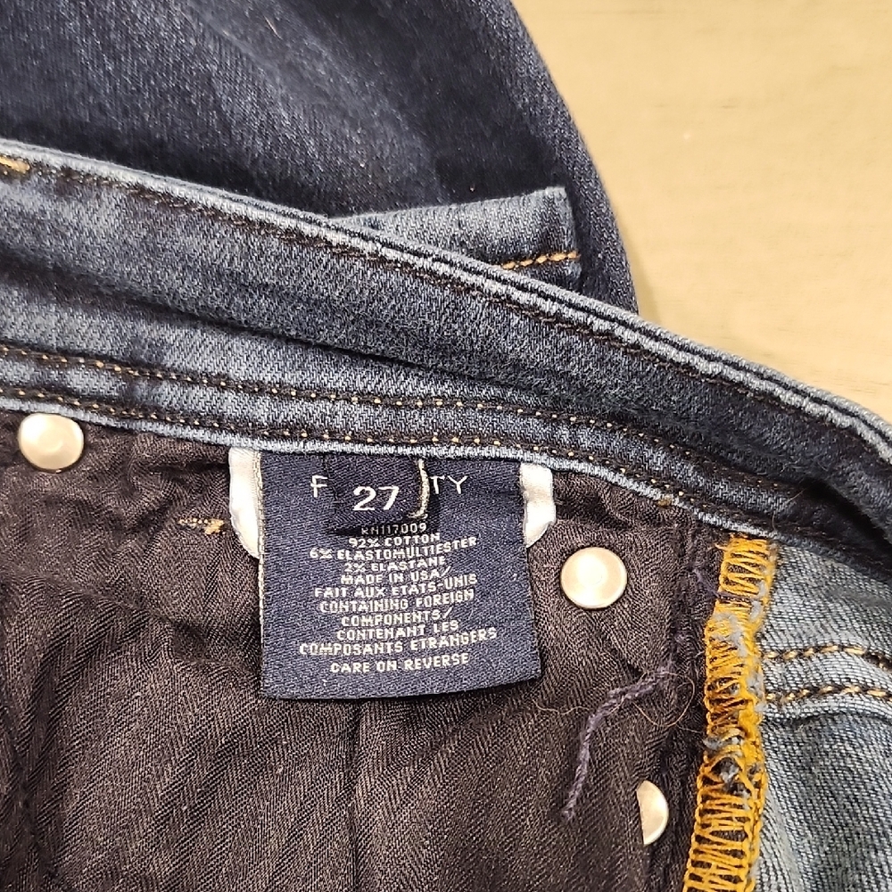 💙Fidelity Denim -  Indigo Skinny Jeans "Stevie Mid Tapered" Style - Picture 4 of 8